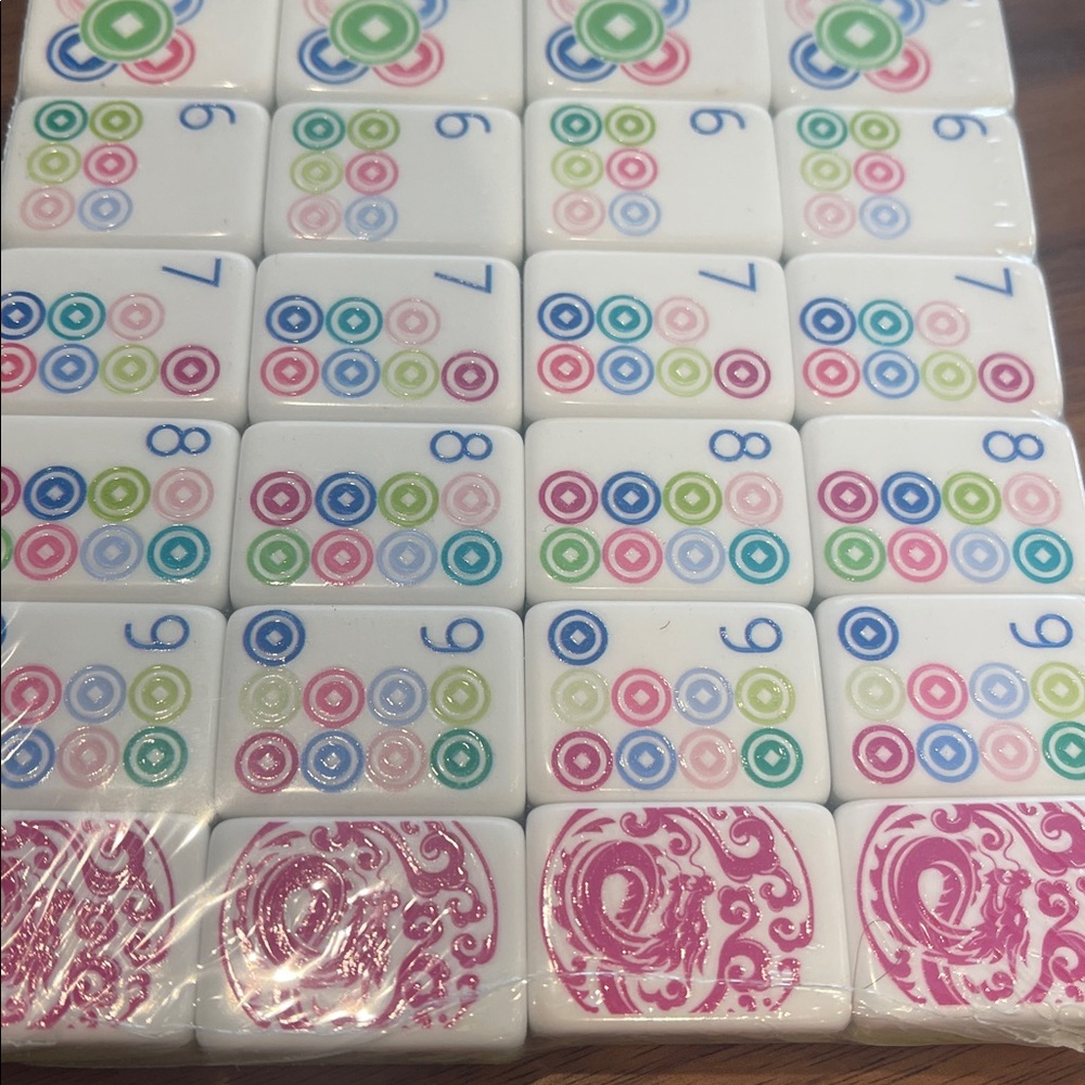 Mahjong Tiles. New. Green. 2 Sets Left. Sets have slight misprints. see details - Picture 9 of 16